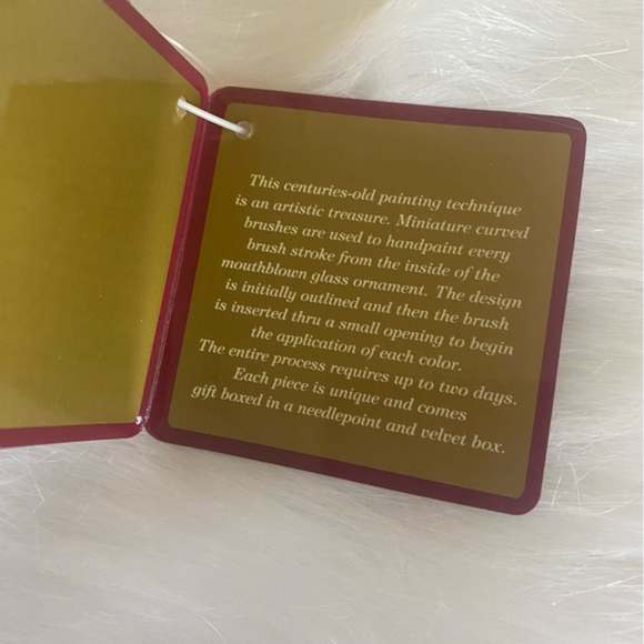 Dillards Trimmings TROPICAL Li Bien Painted Glass Ball Ornament - Picture 8 of 10